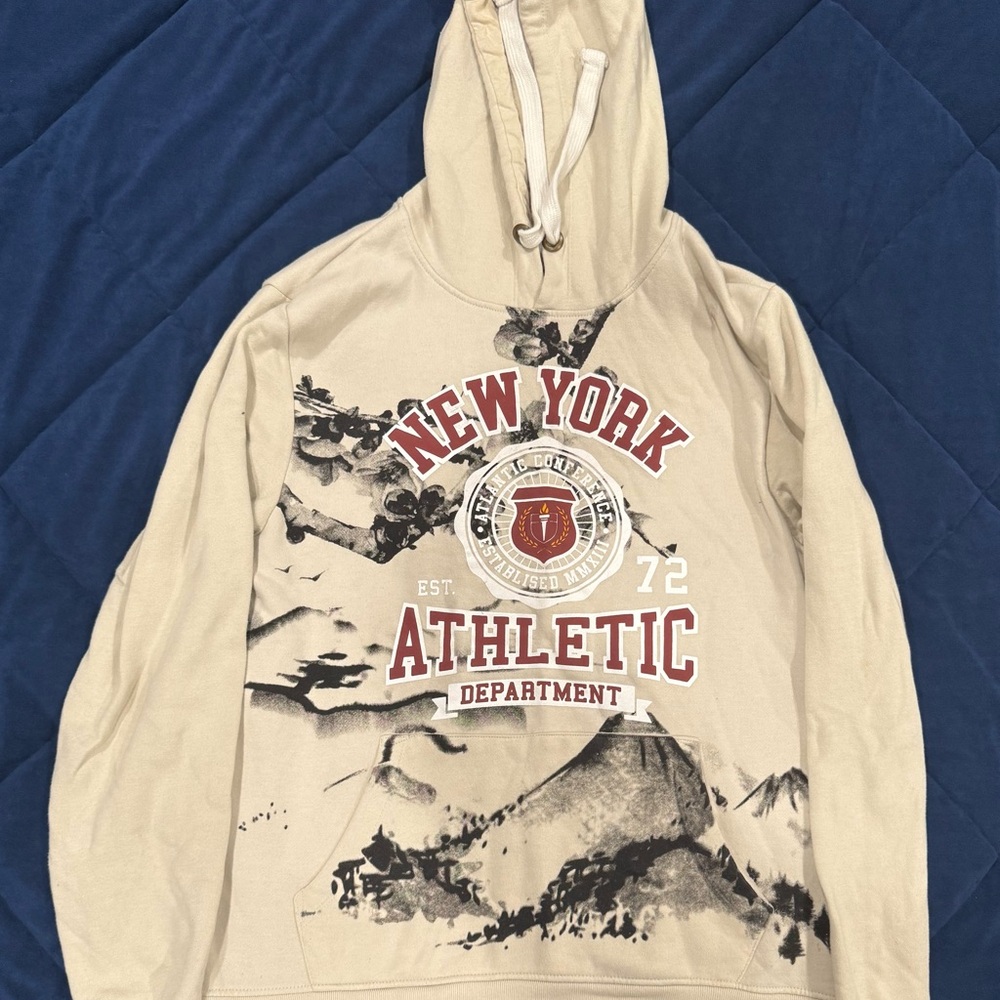 New York Athletic Department Beige Hoodie